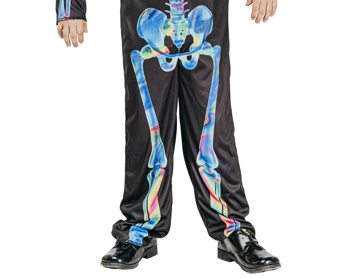 Costume for child Prison Skeleton (double sided jumpsuit), size 110/120 cm EOL